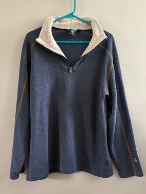 Kuhl Europa 1/4‎ zip fleece pullover Men's Large Soft Cozy